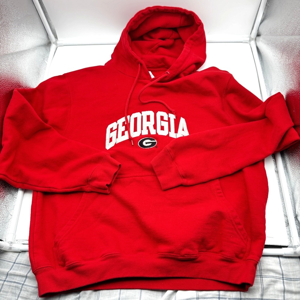 KA Inc NCAA XL Hoodie Pullover Georgia Bulldogs Football UGA Red Vintage VTG
